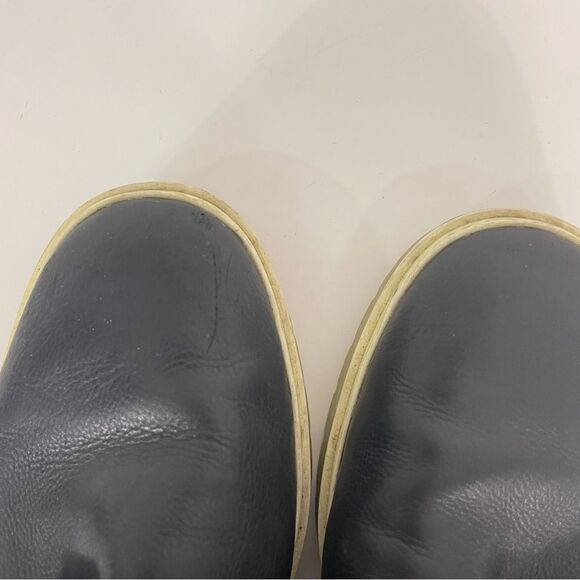 Alexander Wang Black Leather Lace Up Low Boot Shoes - Picture 5 of 9